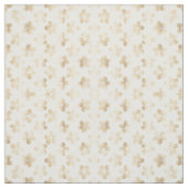 Retro Wit Goud Daisy Bloemen Stof (Swatch)