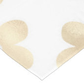 Retro Wit Goud Daisy Bloemen Tafelkleed (Gekanteld)