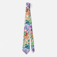 Retro wit regenboog bloemenpatroon