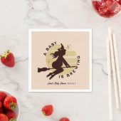 Retro Witch Baby is Baby shower Servet (Insitu)