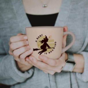 Retro Witch Baby is Breedband Baby shower Gift Koffiemok