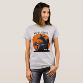 Retro Witch Craft Halloween T-shirt (Voorkant volledig)