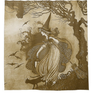 Retro Witch Douchegordijn