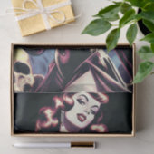 Retro Witch Horror Pin-up Tissuepapier (Geschenk)