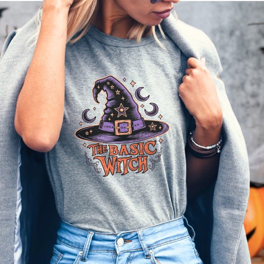 Retro Witch Pet Halloween Kostuum Vrouwen T-shirt