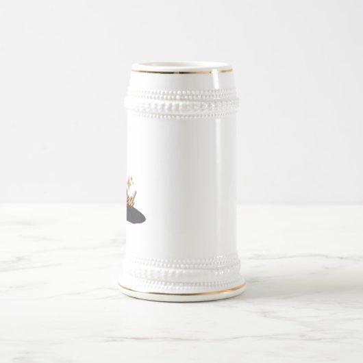 Retro Witch Pet Verduisterde naam Bierpul (Center)