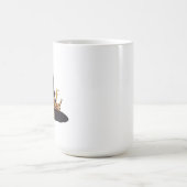 Retro Witch Pet Verduisterde naam Magische Mok (Midden)