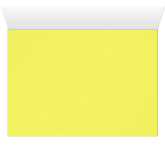 Retro Witte Daisy op Geel Blank Binnenin (Binenzijde Horizontaal (Onderkant))