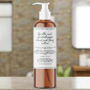 Retro Witte Waterdichte Cosmetica Flesetiket Wijn Etiket