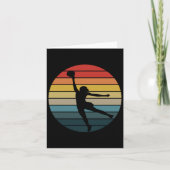 Retro  WNBA Basketbal Logo Kaart (Voorkant)