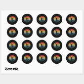 Retro WNBA Basketbal Logo Ronde Sticker (Vel)