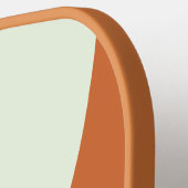 Retro Woestijn Cactus Cirkel Streep met Naam Pickleball Paddle (Links Detail)