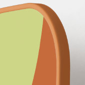 Retro Woestijn Cactus Drie Cirkel Streep met Naam Pickleball Paddle (Links Detail)
