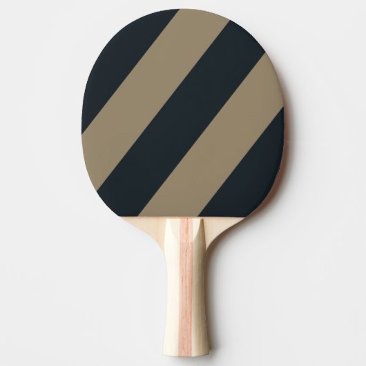 Retro Woestijn Drie Vette Strepen Tafeltennisbatje (Voorkant)