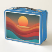 Retro woestijn horizon zonsondergang aangepaste na (Achterkant)