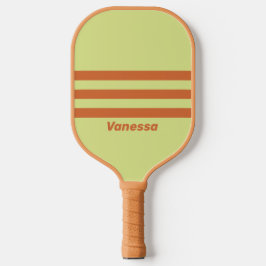 Retro Woestijncactus Drie Strepen overdwars met Na Pickleball Paddle