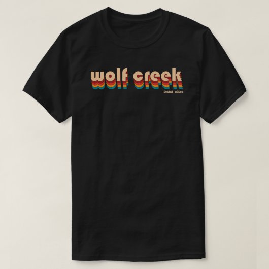 Retro Wolf Creek Ski T-shirt (Design voorkant)