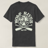 Retro  Wolf River Rafting T-shirt (Design voorkant)