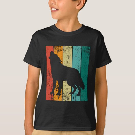 Retro Wolf T-shirt (Voorkant)