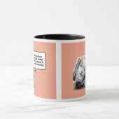 Retro Woman aan de telefoon, Drama Mok (Midden)