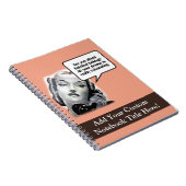 Retro Woman aan de telefoon, Drama Notitieboek (Rechterzijde)