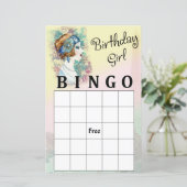 Retro Woman Bingo Game (Staand voorkant)