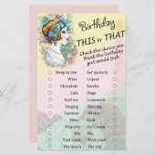  Retro Woman Birthday dit of dat spel (Voorkant / Achterkant)