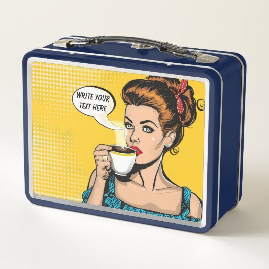 Retro Woman Coffee (Achterkant)
