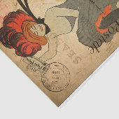  Retro Woman Dancer Floral French uit de jaren 20 Tissuepapier (Detail)