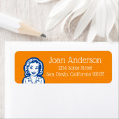 Retro Woman Etiket (Insitu)