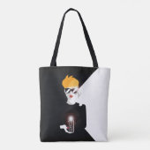 Retro Woman Holding Camera Pop Art. Tote Bag (Achterkant)