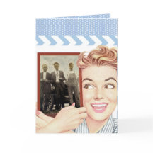 Retro Woman Houdt een Foto vast