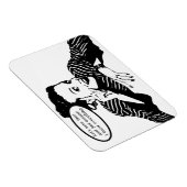 Retro Woman Humor Magneet (Rechterzijde)