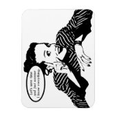 Retro Woman Humor Magneet (Verticaal)