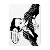 Retro Woman Humor Magneet (Verticaal)