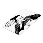Retro Woman Humor Magneet (Linkerzijde)