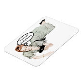 Retro Woman Humor Magneet (Linkerzijde)