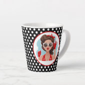 Retro Woman Latte Mok (Rechterhoek)