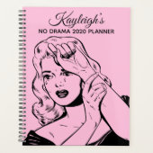 Retro Woman No Drama Planner (Voorkant)