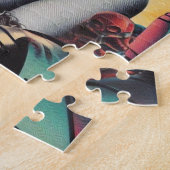 Retro Woman Sci-Fi Collage Legpuzzel (Zijkant)