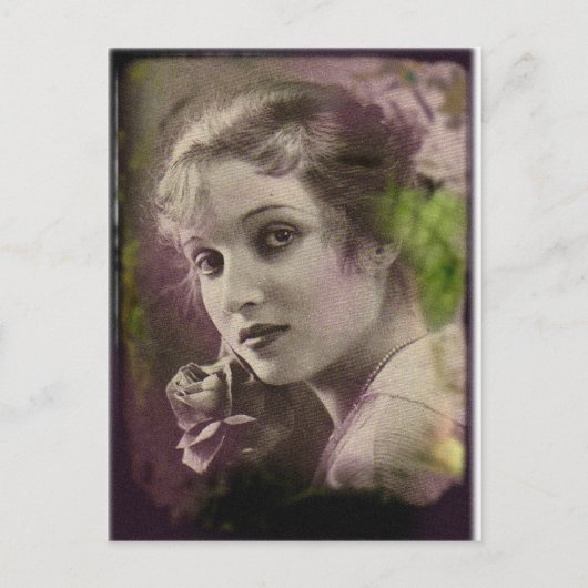  Retro Women 20s Hollywood Alice Joyce Briefkaart (Voorkant)