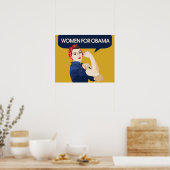 Retro Women for Obama Poster (Keuken)