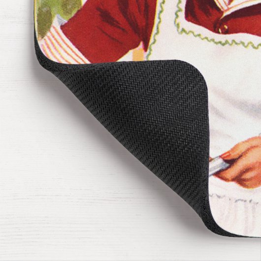  Retro Women Kitsch 50s Keukenmagisch Muismat (Hoek)