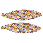 Retro Women of the World Pattern Basketbal (Panelen)