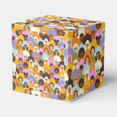 Retro Women of the World Pattern Bedankdoosjes (Achterkant)