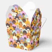 Retro Women of the World Pattern Bedankdoosjes (Geopend)