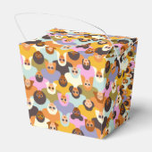 Retro Women of the World Pattern Bedankdoosjes (Achterkant)