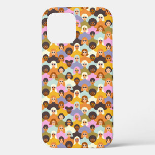 Retro Women of the World Pattern Case-Mate iPhone Case
