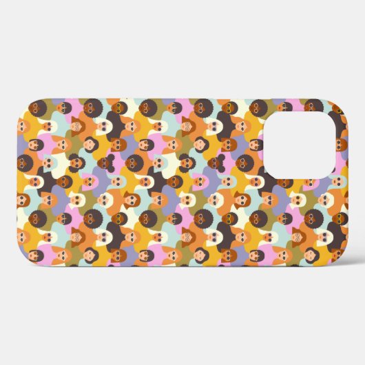 Retro Women of the World Pattern Case-Mate iPhone Case (Achterkant (horizontaal))