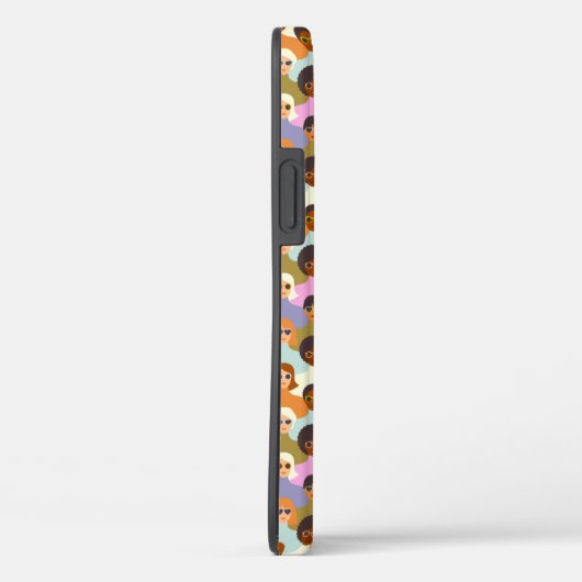 Retro Women of the World Pattern Case-Mate iPhone Case (Achterkant / Rechts)